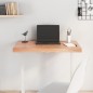 Tischplatte Hellbraun 80x40x6 cm Massivholz Eiche Behandelt Tischplatte Hellbraun 80x40x6 cm Massivholz Eiche Behandelt