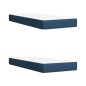 vidaXL Boxspringbett mit Matratze Blau 200x200 cm Stoff vidaXL Boxspringbett mit Matratze Blau 200x200 cm Stoff