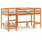 vidaXL Kinderhochbett mit Leiter Wachsbraun 90x200cm Massivholz Kiefer vidaXL Kinderhochbett mit Leiter Wachsbraun 90x200cm Massivholz Kiefer