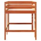 vidaXL Kinderhochbett mit Leiter Wachsbraun 90x200cm Massivholz Kiefer vidaXL Kinderhochbett mit Leiter Wachsbraun 90x200cm Massivholz Kiefer