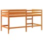 vidaXL Kinderhochbett mit Leiter Wachsbraun 90x200cm Massivholz Kiefer vidaXL Kinderhochbett mit Leiter Wachsbraun 90x200cm Massivholz Kiefer