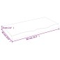 Tischplatte Hellbraun 80x40x6 cm Massivholz Eiche Behandelt Tischplatte Hellbraun 80x40x6 cm Massivholz Eiche Behandelt