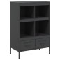 vidaXL Highboard Schwarz 68x39x101,5 cm Kaltgewalzter Stahl vidaXL Highboard Schwarz 68x39x101,5 cm Kaltgewalzter Stahl