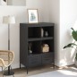 vidaXL Highboard Schwarz 68x39x101,5 cm Kaltgewalzter Stahl vidaXL Highboard Schwarz 68x39x101,5 cm Kaltgewalzter Stahl