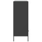 vidaXL Highboard Schwarz 68x39x101,5 cm Kaltgewalzter Stahl vidaXL Highboard Schwarz 68x39x101,5 cm Kaltgewalzter Stahl