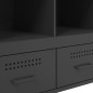 vidaXL Highboard Schwarz 68x39x101,5 cm Kaltgewalzter Stahl vidaXL Highboard Schwarz 68x39x101,5 cm Kaltgewalzter Stahl