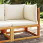 vidaXL Garten-Ecksofa mit Kissen Massivholz Akazie vidaXL Garten-Ecksofa mit Kissen Massivholz Akazie