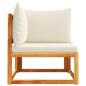 vidaXL Garten-Ecksofa mit Kissen Massivholz Akazie vidaXL Garten-Ecksofa mit Kissen Massivholz Akazie