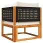 vidaXL Garten-Ecksofa mit Kissen Massivholz Akazie vidaXL Garten-Ecksofa mit Kissen Massivholz Akazie