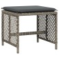 vidaXL 9-tlg. Garten-Essgruppe mit Kissen Grau Poly Rattan vidaXL 9-tlg. Garten-Essgruppe mit Kissen Grau Poly Rattan