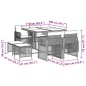 vidaXL 9-tlg. Garten-Essgruppe mit Kissen Braun Poly Rattan vidaXL 9-tlg. Garten-Essgruppe mit Kissen Braun Poly Rattan