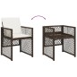 vidaXL 17-tlg. Garten-Essgruppe mit Kissen Braun Poly Rattan vidaXL 17-tlg. Garten-Essgruppe mit Kissen Braun Poly Rattan