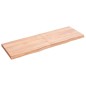 vidaXL Tischplatte Hellbraun 120x40x(2-4)cm Massivholz Eiche Behandelt vidaXL Tischplatte Hellbraun 120x40x(2-4)cm Massivholz Eiche Behandelt