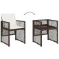 vidaXL 11-tlg. Garten-Essgruppe mit Kissen Braun Poly Rattan vidaXL 11-tlg. Garten-Essgruppe mit Kissen Braun Poly Rattan