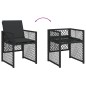 vidaXL 9-tlg. Garten-Essgruppe mit Kissen Schwarz Poly Rattan vidaXL 9-tlg. Garten-Essgruppe mit Kissen Schwarz Poly Rattan