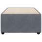 vidaXL Bettgestell Dunkelgrau 90x190 cm Samt vidaXL Bettgestell Dunkelgrau 90x190 cm Samt