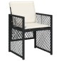 vidaXL 15-tlg. Garten-Essgruppe mit Kissen Schwarz Poly Rattan vidaXL 15-tlg. Garten-Essgruppe mit Kissen Schwarz Poly Rattan