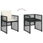 vidaXL 15-tlg. Garten-Essgruppe mit Kissen Schwarz Poly Rattan vidaXL 15-tlg. Garten-Essgruppe mit Kissen Schwarz Poly Rattan