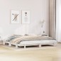 vidaXL Massivholzbett ohne Matratze Weiß 180x200 cm Kiefernholz vidaXL Massivholzbett ohne Matratze Weiß 180x200 cm Kiefernholz