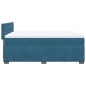 vidaXL Boxspringbett mit Matratze Blau 140x200 cm Samt vidaXL Boxspringbett mit Matratze Blau 140x200 cm Samt