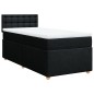 vidaXL Boxspringbett mit Matratze Schwarz 90x190 cm Stoff vidaXL Boxspringbett mit Matratze Schwarz 90x190 cm Stoff