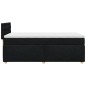 vidaXL Boxspringbett mit Matratze Schwarz 90x190 cm Stoff vidaXL Boxspringbett mit Matratze Schwarz 90x190 cm Stoff
