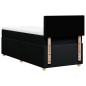 vidaXL Boxspringbett mit Matratze Schwarz 90x190 cm Stoff vidaXL Boxspringbett mit Matratze Schwarz 90x190 cm Stoff