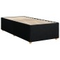 vidaXL Boxspringbett mit Matratze Schwarz 90x190 cm Stoff vidaXL Boxspringbett mit Matratze Schwarz 90x190 cm Stoff