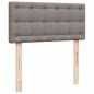 vidaXL Boxspringbett mit Matratze Taupe 90x190 cm Stoff vidaXL Boxspringbett mit Matratze Taupe 90x190 cm Stoff