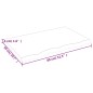Tischplatte Hellbraun 80x50x4 cm Massivholz Eiche Behandelt Tischplatte Hellbraun 80x50x4 cm Massivholz Eiche Behandelt
