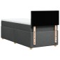 vidaXL Boxspringbett mit Matratze Dunkelgrau 90x200 cm Stoff vidaXL Boxspringbett mit Matratze Dunkelgrau 90x200 cm Stoff