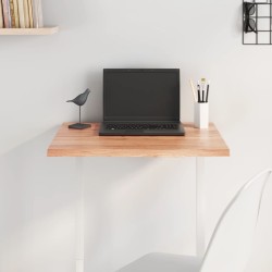 vidaXL Tischplatte Hellbraun 60x40x2 cm Massivholz Eiche Behandelt