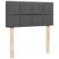 vidaXL Boxspringbett mit Matratze Dunkelgrau 90x200 cm Stoff vidaXL Boxspringbett mit Matratze Dunkelgrau 90x200 cm Stoff