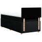 vidaXL Boxspringbett mit Matratze Schwarz 90x200 cm Stoff vidaXL Boxspringbett mit Matratze Schwarz 90x200 cm Stoff