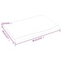 vidaXL Tischplatte Hellbraun 60x40x2 cm Massivholz Eiche Behandelt vidaXL Tischplatte Hellbraun 60x40x2 cm Massivholz Eiche Behandelt