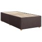 vidaXL Boxspringbett mit Matratze Dunkelbraun 90x200 cm Stoff vidaXL Boxspringbett mit Matratze Dunkelbraun 90x200 cm Stoff
