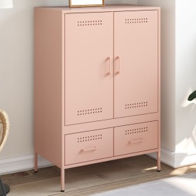 vidaXL Highboard Rosa 68x39x101,5 cm Kaltgewalzter Stahl