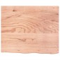 Tischplatte Hellbraun 60x50x2 cm Massivholz Eiche Behandelt Tischplatte Hellbraun 60x50x2 cm Massivholz Eiche Behandelt
