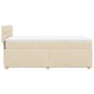 vidaXL Boxspringbett mit Matratze Creme 100x200 cm Stoff vidaXL Boxspringbett mit Matratze Creme 100x200 cm Stoff