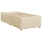 vidaXL Boxspringbett mit Matratze Creme 100x200 cm Stoff vidaXL Boxspringbett mit Matratze Creme 100x200 cm Stoff