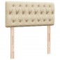 vidaXL Boxspringbett mit Matratze Creme 100x200 cm Stoff vidaXL Boxspringbett mit Matratze Creme 100x200 cm Stoff