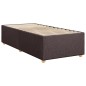 vidaXL Boxspringbett mit Matratze Dunkelbraun 100x200 cm Stoff vidaXL Boxspringbett mit Matratze Dunkelbraun 100x200 cm Stoff