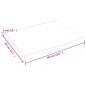 Tischplatte Hellbraun 60x50x2 cm Massivholz Eiche Behandelt Tischplatte Hellbraun 60x50x2 cm Massivholz Eiche Behandelt