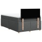 vidaXL Boxspringbett mit Matratze Dunkelgrau 120x200 cm Stoff vidaXL Boxspringbett mit Matratze Dunkelgrau 120x200 cm Stoff