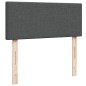 vidaXL Boxspringbett mit Matratze Dunkelgrau 120x200 cm Stoff vidaXL Boxspringbett mit Matratze Dunkelgrau 120x200 cm Stoff
