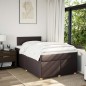 vidaXL Boxspringbett mit Matratze Dunkelbraun 120x200 cm Stoff vidaXL Boxspringbett mit Matratze Dunkelbraun 120x200 cm Stoff