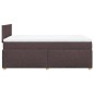 vidaXL Boxspringbett mit Matratze Dunkelbraun 120x200 cm Stoff vidaXL Boxspringbett mit Matratze Dunkelbraun 120x200 cm Stoff