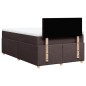 vidaXL Boxspringbett mit Matratze Dunkelbraun 120x200 cm Stoff vidaXL Boxspringbett mit Matratze Dunkelbraun 120x200 cm Stoff