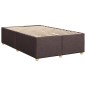 vidaXL Boxspringbett mit Matratze Dunkelbraun 120x200 cm Stoff vidaXL Boxspringbett mit Matratze Dunkelbraun 120x200 cm Stoff