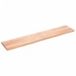Tischplatte Hellbraun 200x40x4 cm Massivholz Eiche Behandelt Tischplatte Hellbraun 200x40x4 cm Massivholz Eiche Behandelt